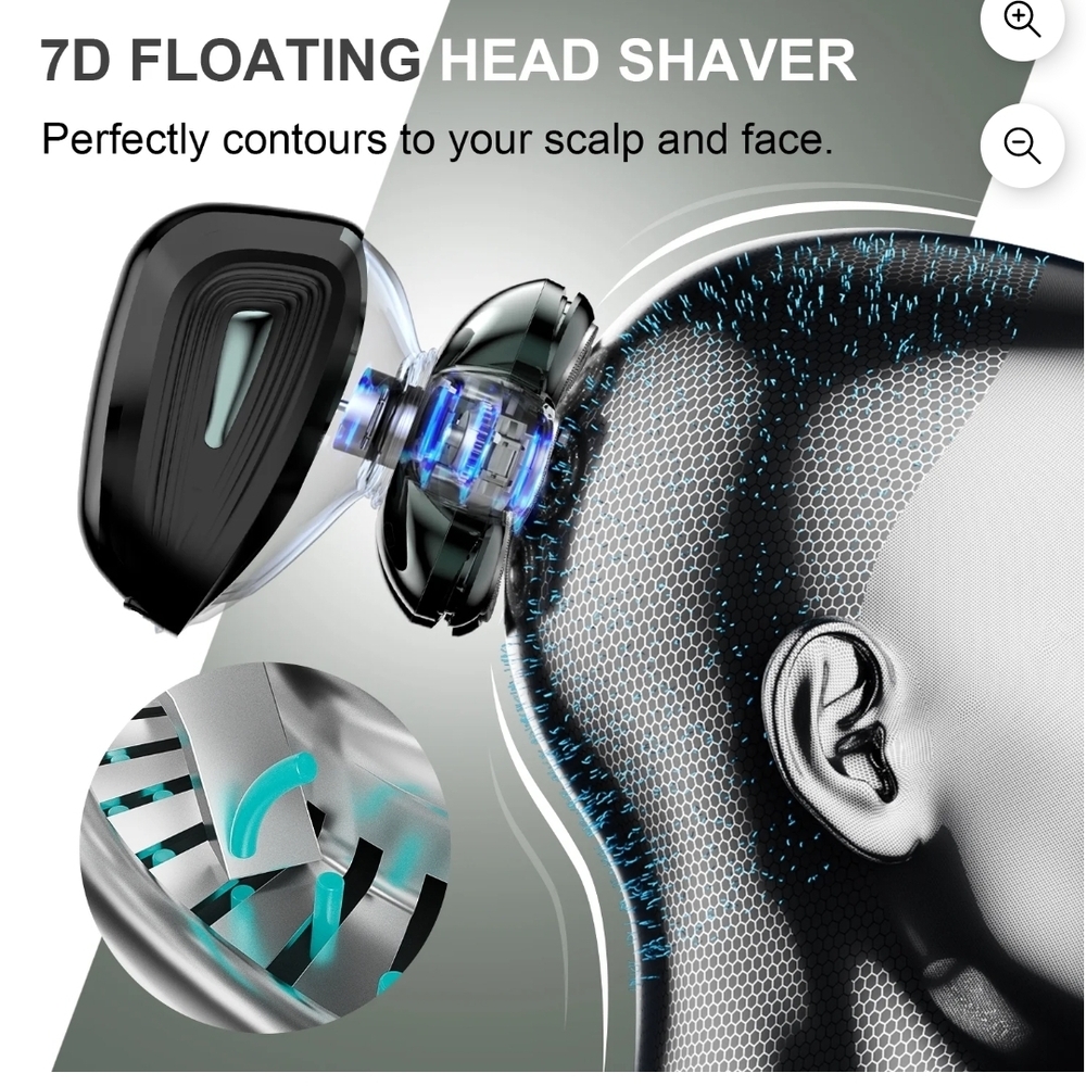7D Floating Head Shaver